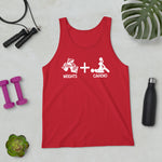 Weights + Cardio Unisex Tank Top